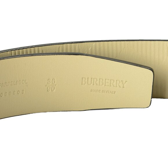 Burberry "Cut RV" Black/Hunter Reversible Leather Belt US 36 IT 90 - Picture 4 of 6